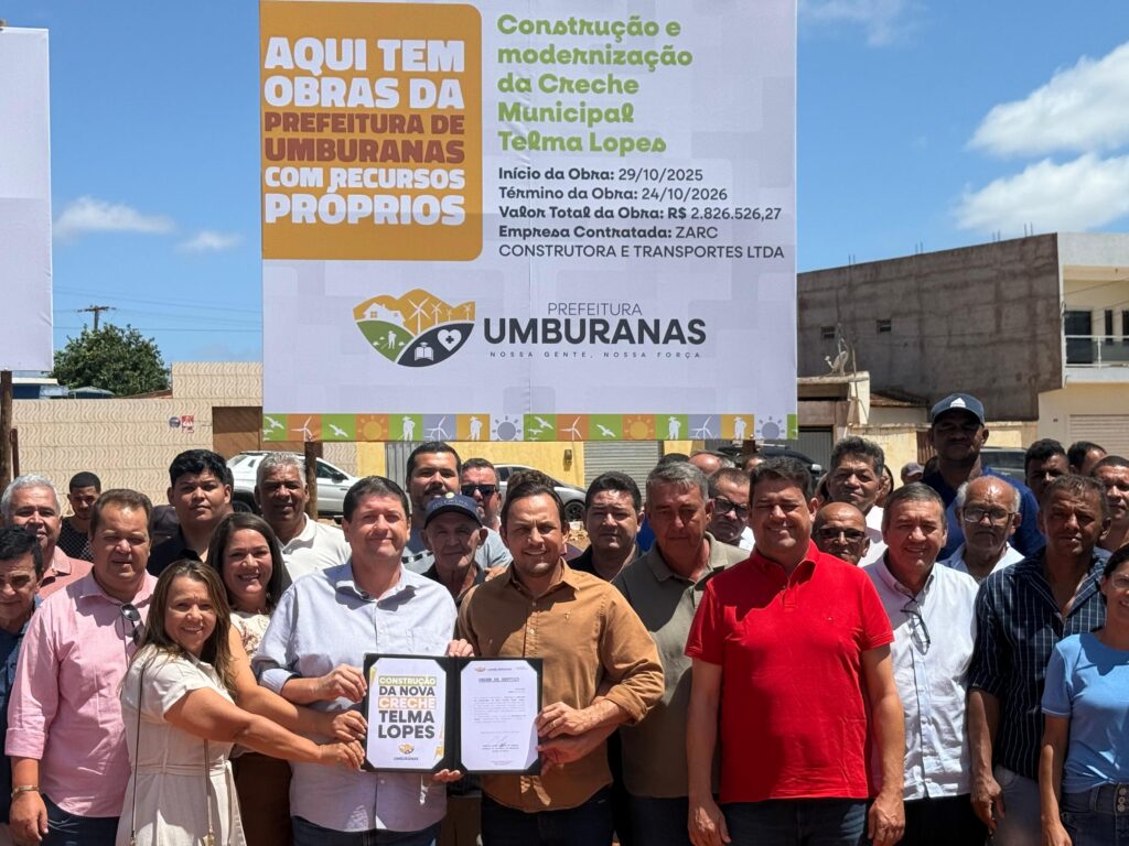 Prefeito Fabrício Lopes autoriza a construção da nova Creche Telma Lopes e do Colégio Dr. Jeovando Lopes de Almeida