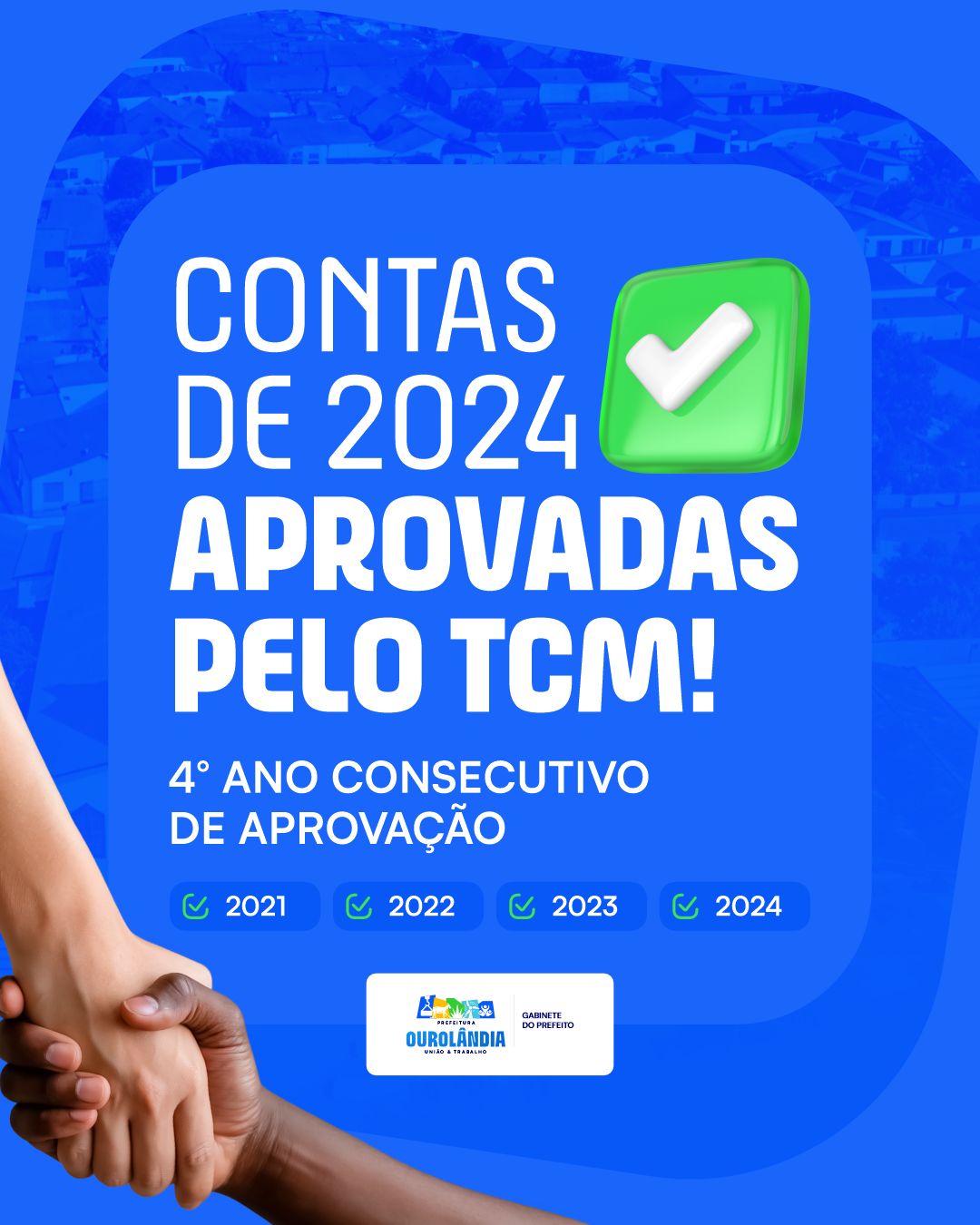 Prefeitura de Ourolândia conquista 4º ano seguido de contas aprovadas pelo TCM e reforça compromisso com gestão transparente