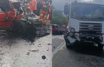 Médico morre após colisão frontal entre carro e caminhão na BR-420