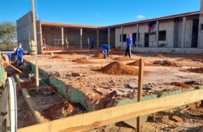 Obras a vapor: segunda etapa do Centro Comunitário de Apoio e Articulação de Umburanas avança