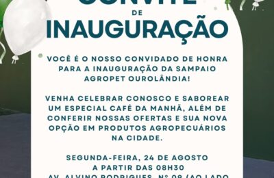 Sampaio AgroPet será inaugurada na próxima segunda-feira em Ourolândia.