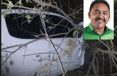 Deputado Roberto Carlos sofre acidente na BR-407 e sai ileso após veículo cair em ribanceira