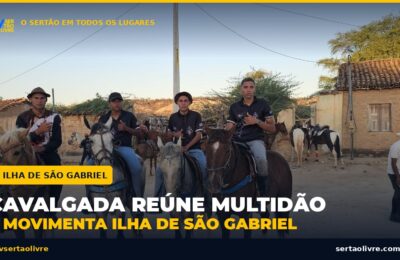 3ª Cavalgada do Grupo Entre Amigos reúne multidão e movimenta Ilha de São Gabriel com muita música e animação