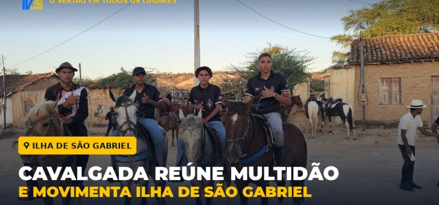 3ª Cavalgada do Grupo Entre Amigos reúne multidão e movimenta Ilha de São Gabriel com muita música e animação