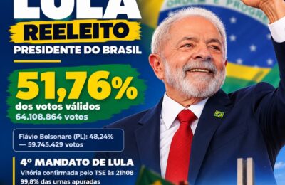 Lula vence Flávio Bolsonaro e é reeleito presidente do Brasil para o 4º mandato